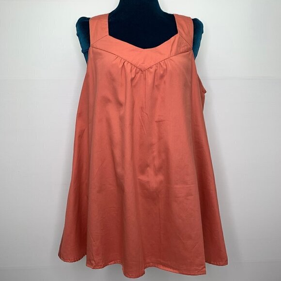 X.tended Maternity & Nursing Top Mothers En Vogue Sleeveless Tunic Coral NWT - Picture 1 of 12